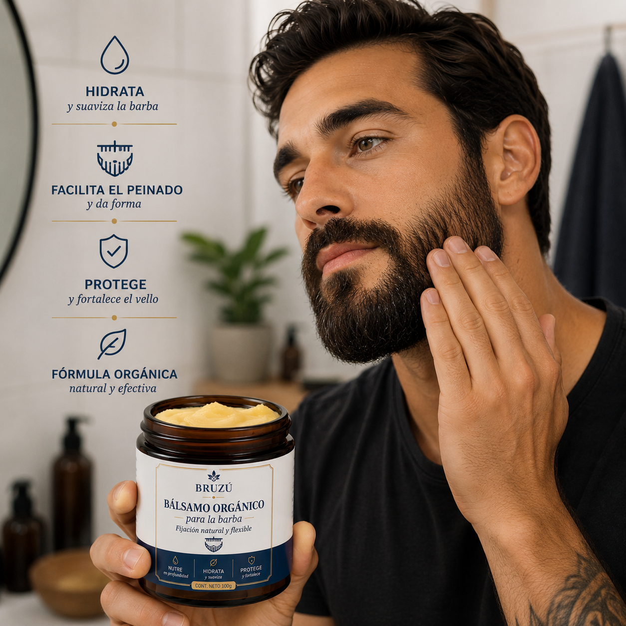 Bálsamo Barba Reparador BRUZÚ