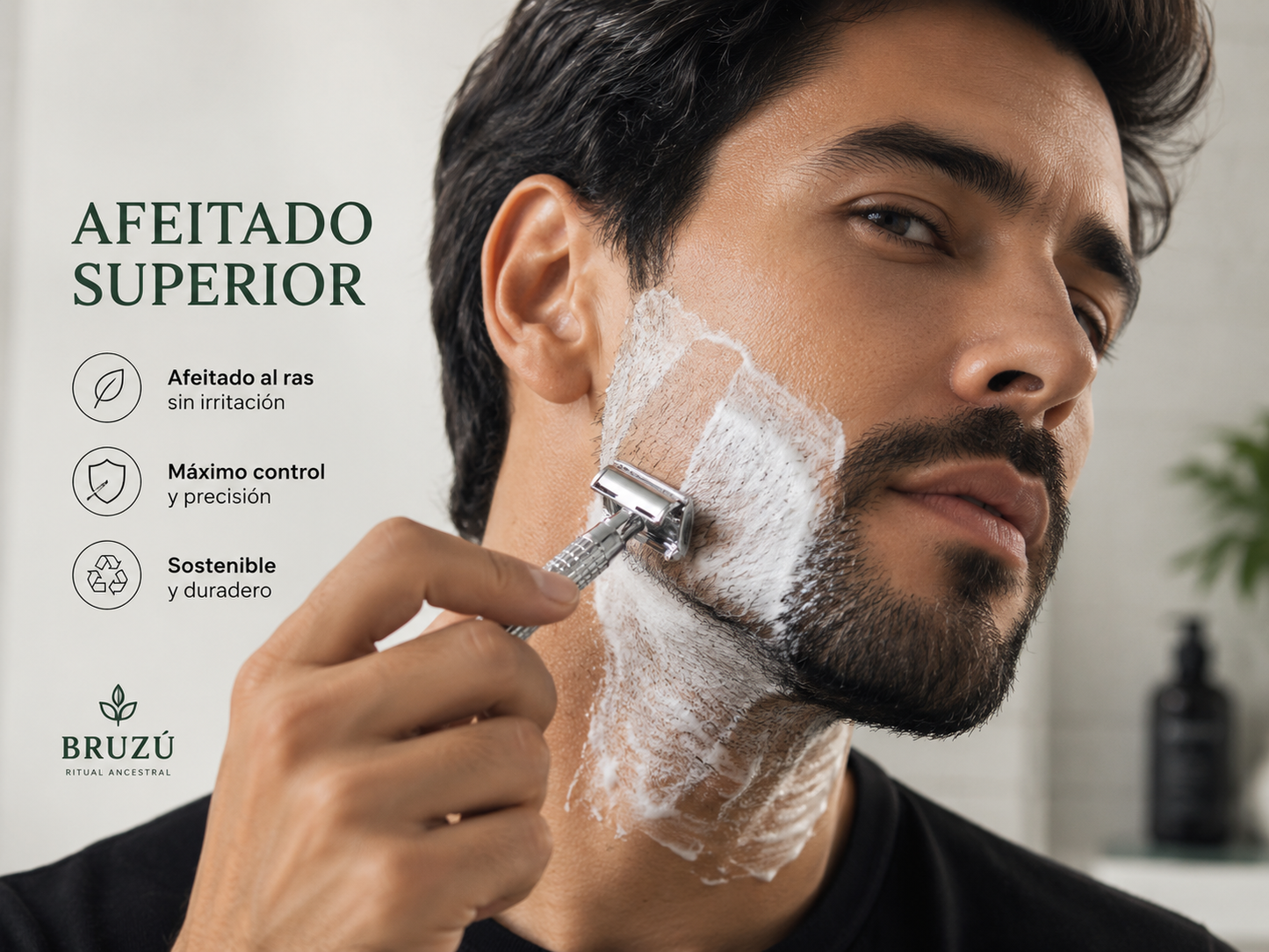 Máquina de Afeitar Clásica BRUZÚ – Precisión, Durabilidad & Afeitado Consciente