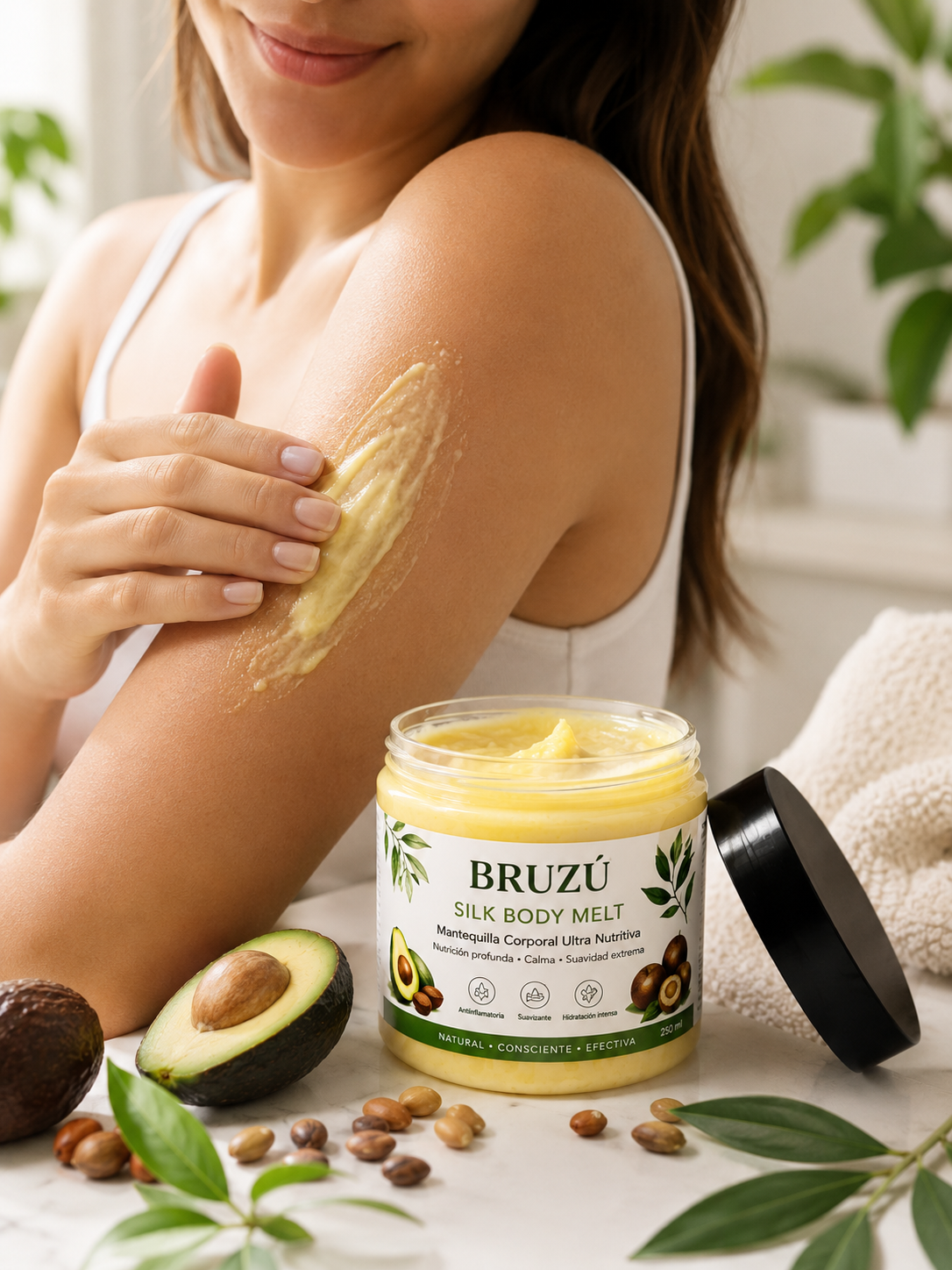 Mantequilla Corporal Botánica BRUZÚ – Nutrición Intensiva | 250 g