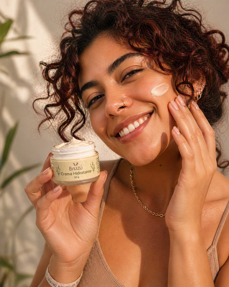 Crema Hidratante Multi-Acción BRUZÚ – Hidratación & Luminosidad | 50 g