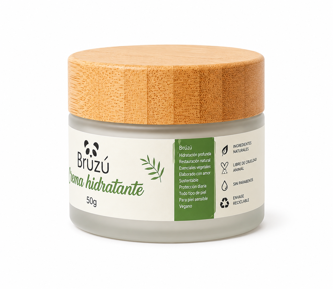 Crema Hidratante Multi-Acción BRUZÚ – Hidratación & Luminosidad | 50 g