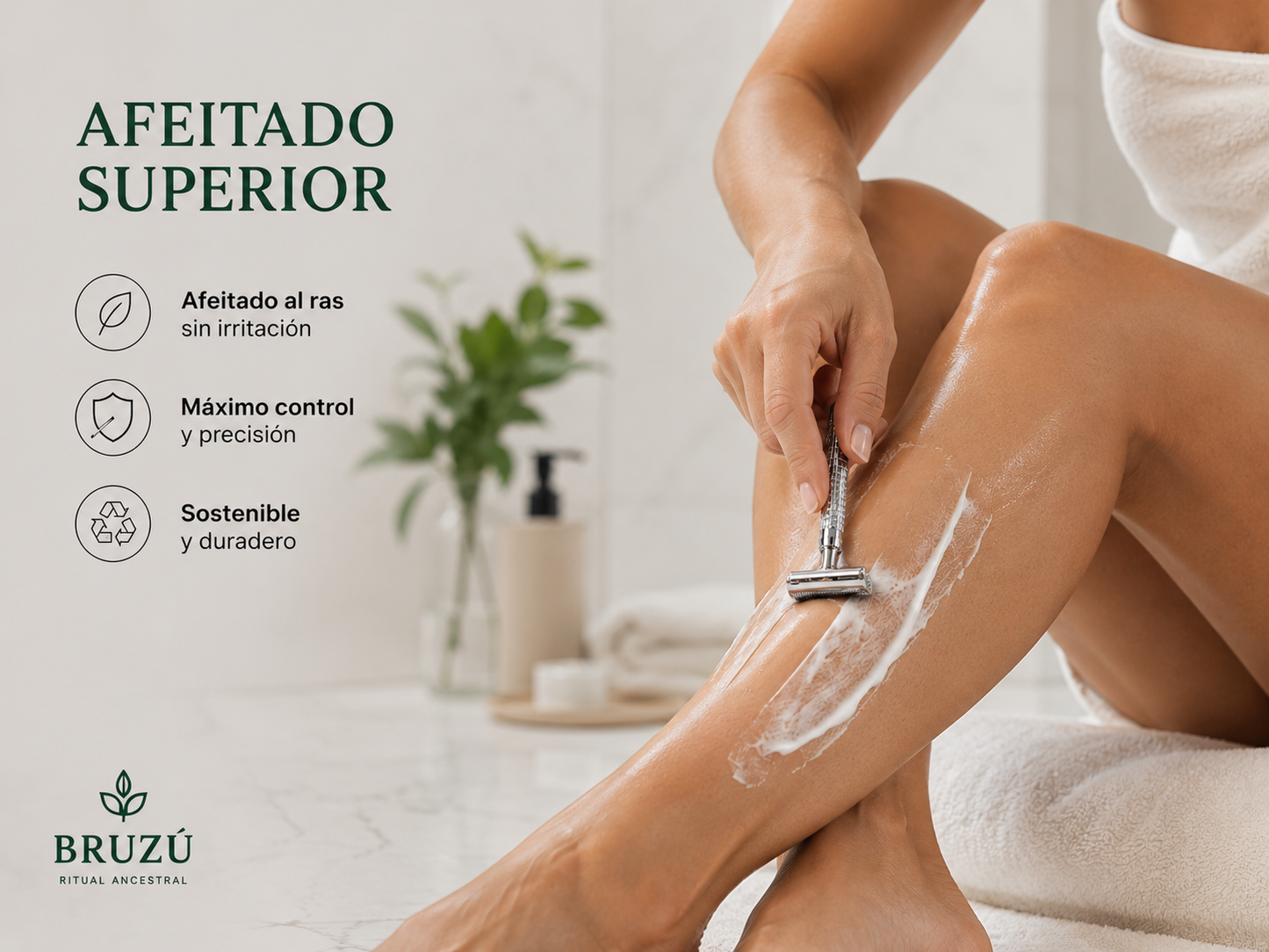 Máquina de Afeitar Clásica BRUZÚ – Precisión, Durabilidad & Afeitado Consciente