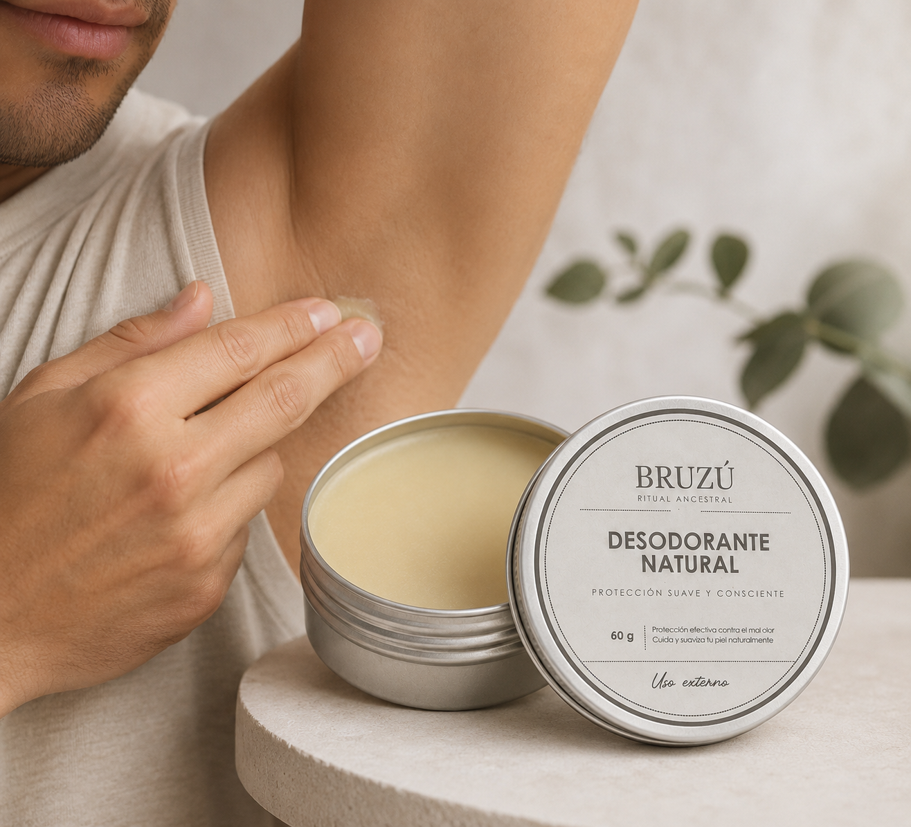 Desodorante en Crema Botánico BRUZÚ – Frescura Natural | 60 g