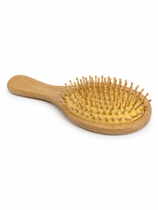 Cepillo de Bambú Grande BRUZÚ – Desenredo Suave & Ritual de Cuidado Capilar