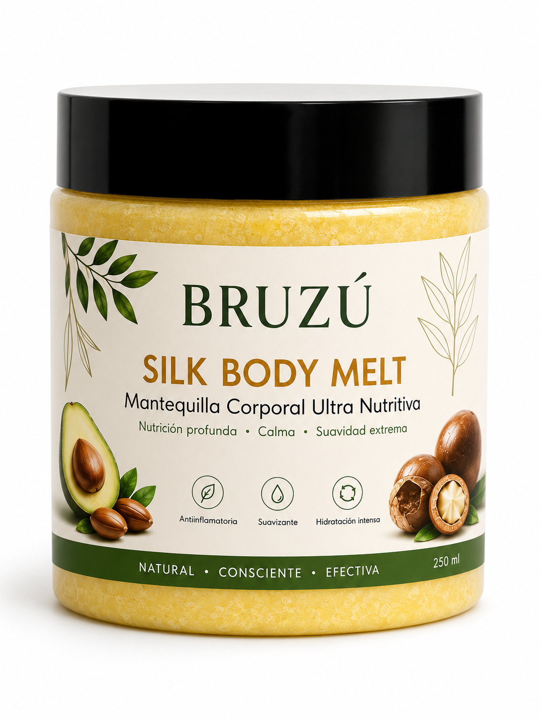 Mantequilla Corporal Botánica BRUZÚ – Nutrición Intensiva | 250 g