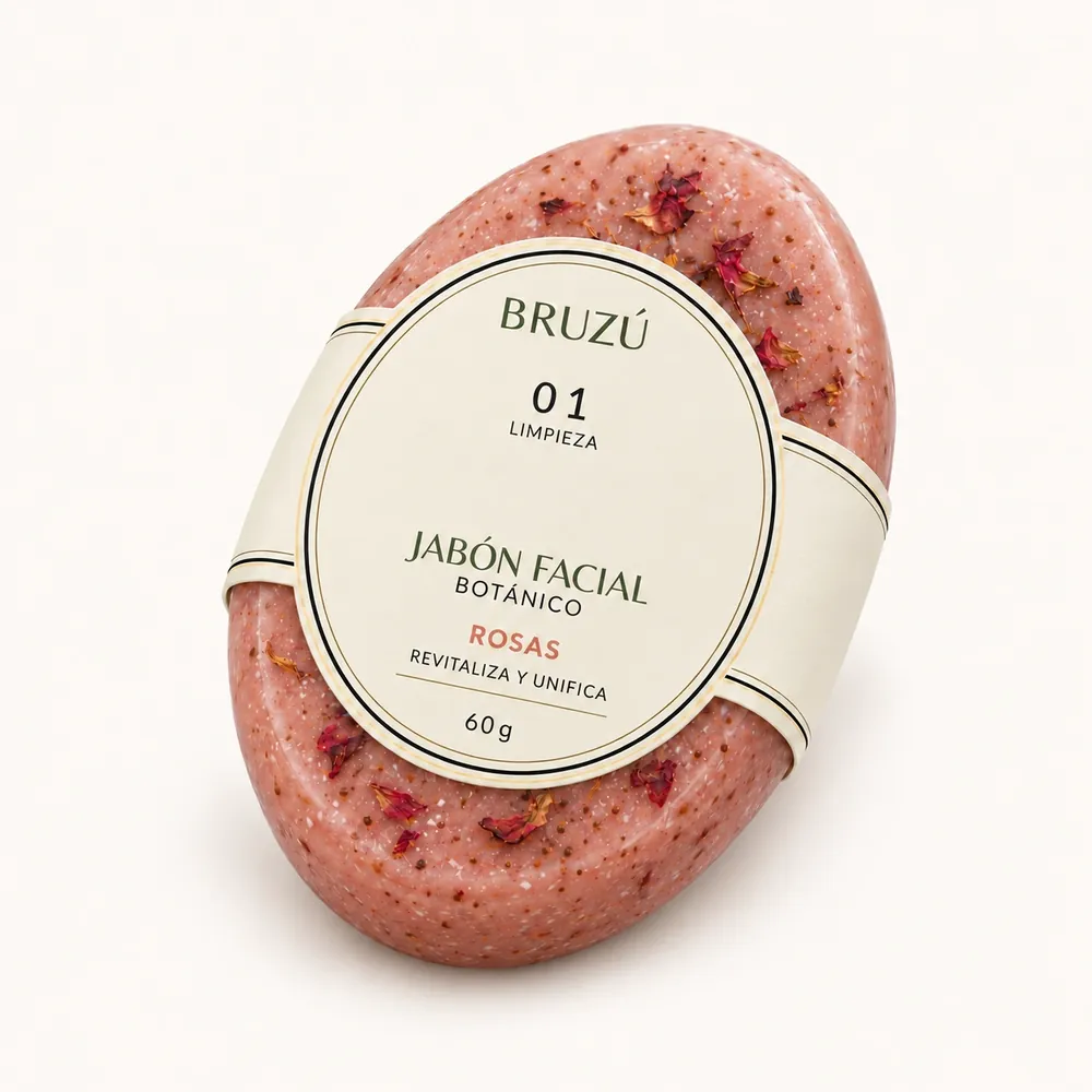 Jabón facial · Rosas