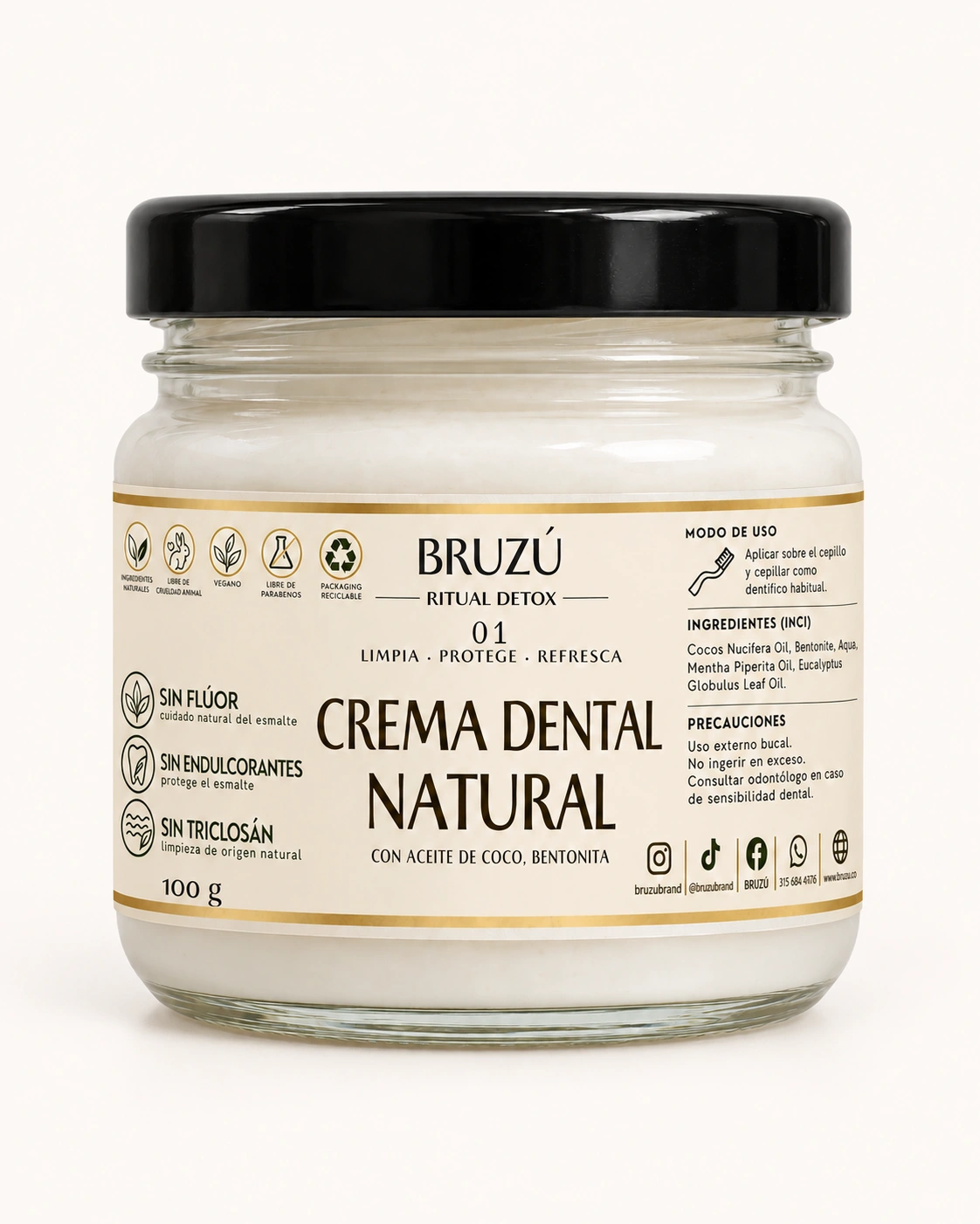 Crema dental natural · 100 g